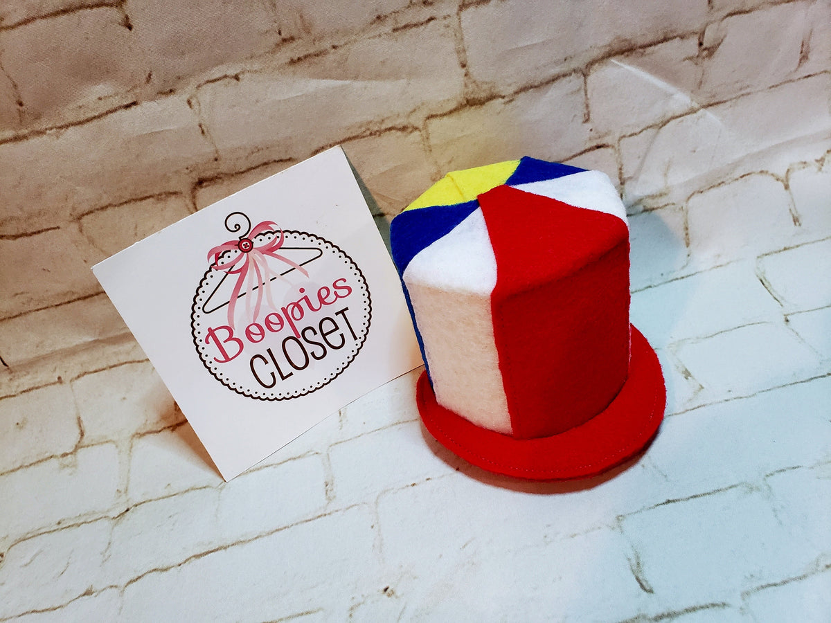 Custom Hot Dog Mini Top Hat – Novelty Food Felt Derby Hat, Funny Costume Fascinator for Adults & Kids