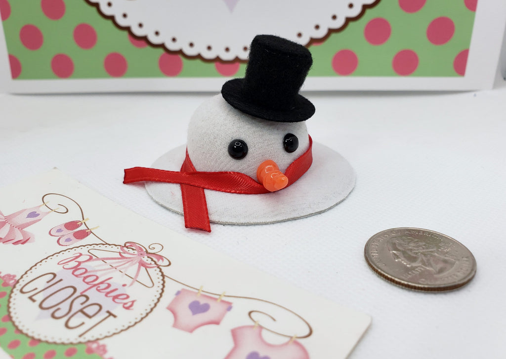 Snowman & Reindeer Mini Hat Barrette – Holiday Winter Hair Clip for Kids & Pets, Christmas Accessory
