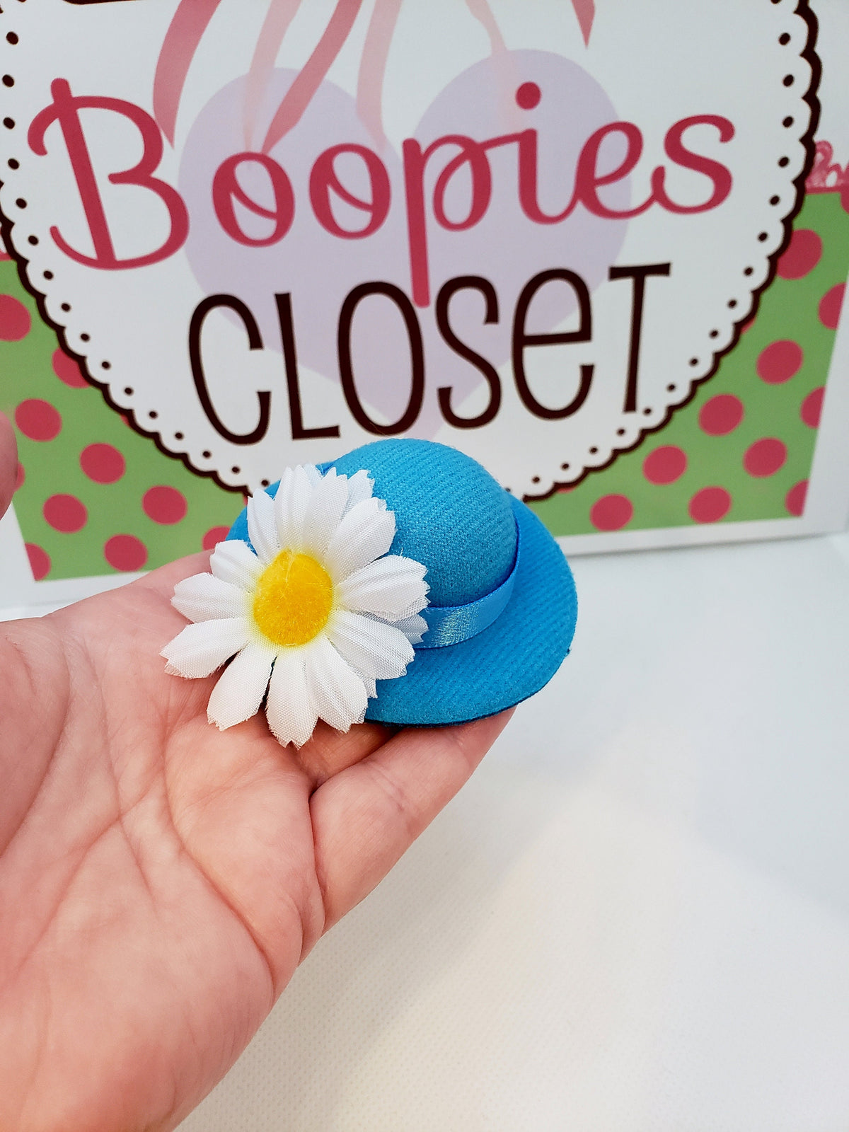 Design Your Own Mini Bowler Hat Barrette – 3" Customizable Pet Costume Hat, DIY Hair Accessory