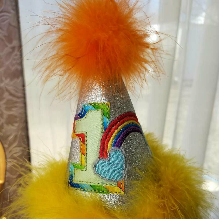 Custom Personalized Birthday Hat – Cone Party Hat for Kids, Babies & Pets, First Birthday Photo Prop