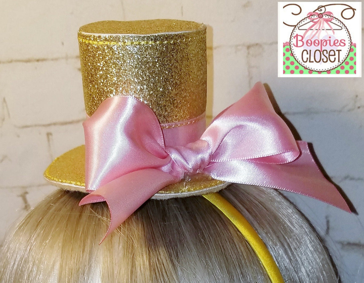 Sparkle Mini Top Hat – Customizable Party Costume Headband for Adults, Kids & Pets