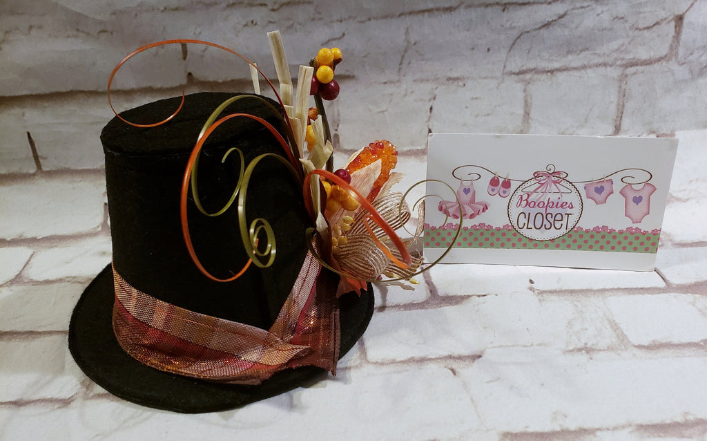 Pilgrim Mini Flat Top Hat – Thanksgiving Costume Hat for Adults, Kids & Pets, Holiday Decor Hat