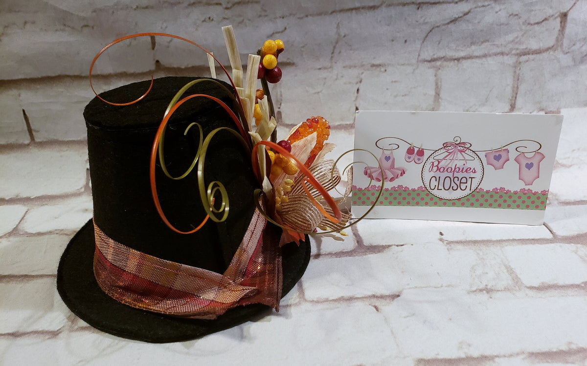 Pilgrim Mini Flat Top Hat – Thanksgiving Costume Hat for Adults, Kids & Pets, Holiday Decor Hat