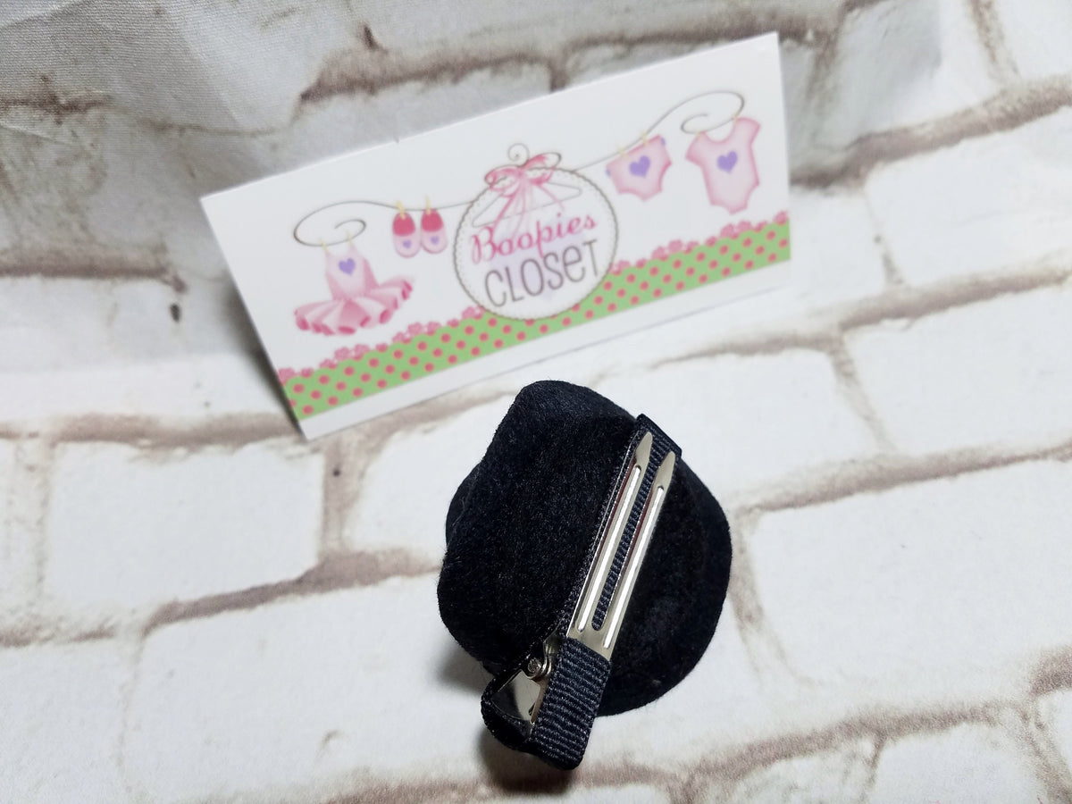 St. Patrick's Day Mini Top Hat Barrette – Green Felt Shamrock Hair Clip for Adults, Kids & Pets