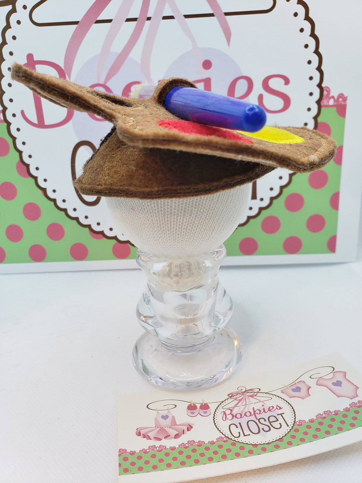 Artist Palette Mini Fascinator – Painter Hat for Kentucky Derby, Creative Costume Headpiece