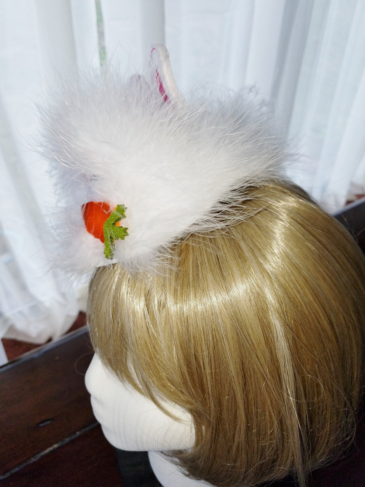 Easter Bunny Mini Top Hat – Fuzzy Rabbit Ears Headband for Women, Girls & Pets, Spring Fascinator