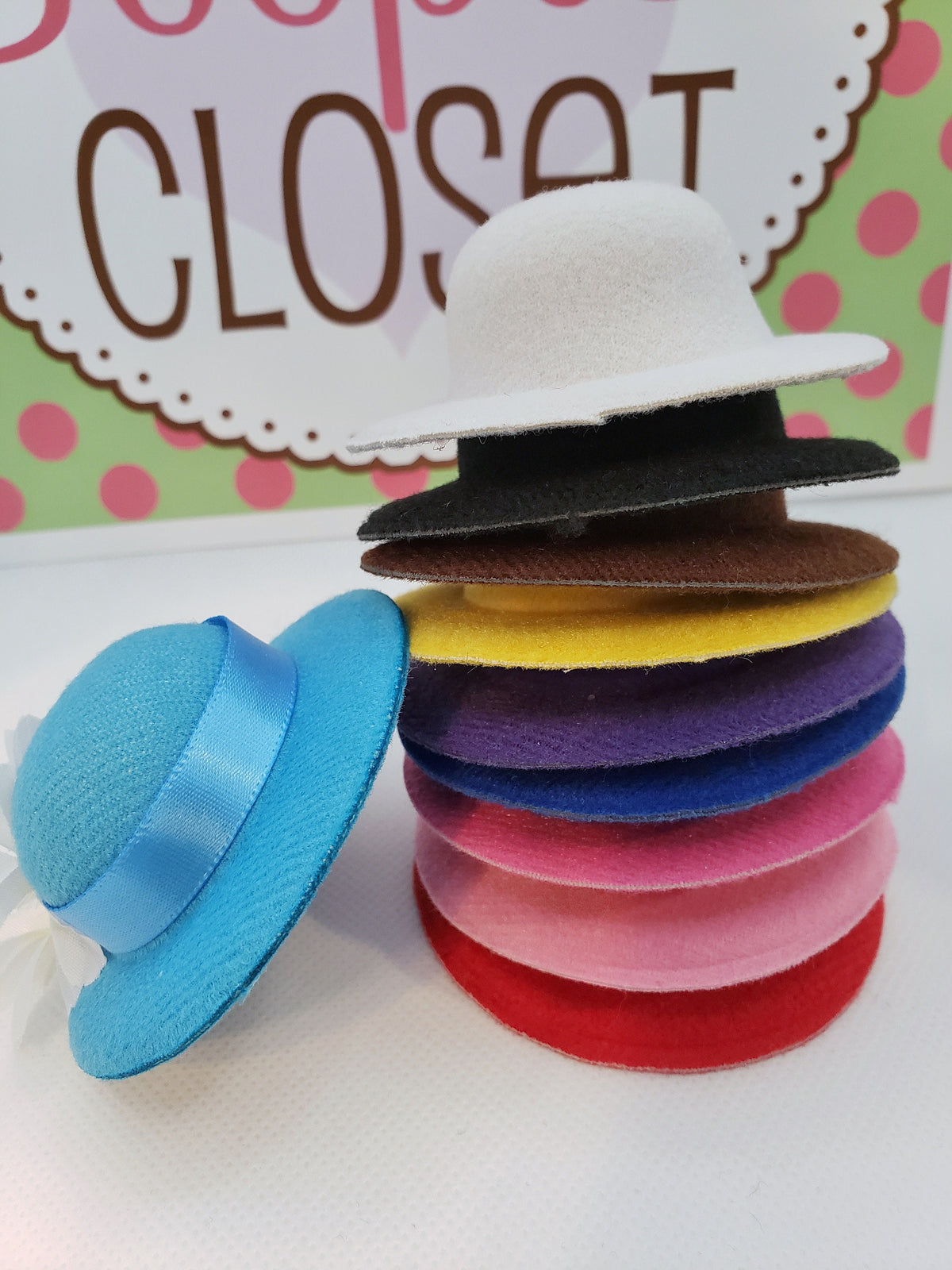 Design Your Own Mini Bowler Hat Barrette – 3" Customizable Pet Costume Hat, DIY Hair Accessory