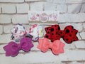 3D Felt Pinch Bow Barrette or Headband – Handcrafted Hair Bow for Girls, Kids Hair Accessory