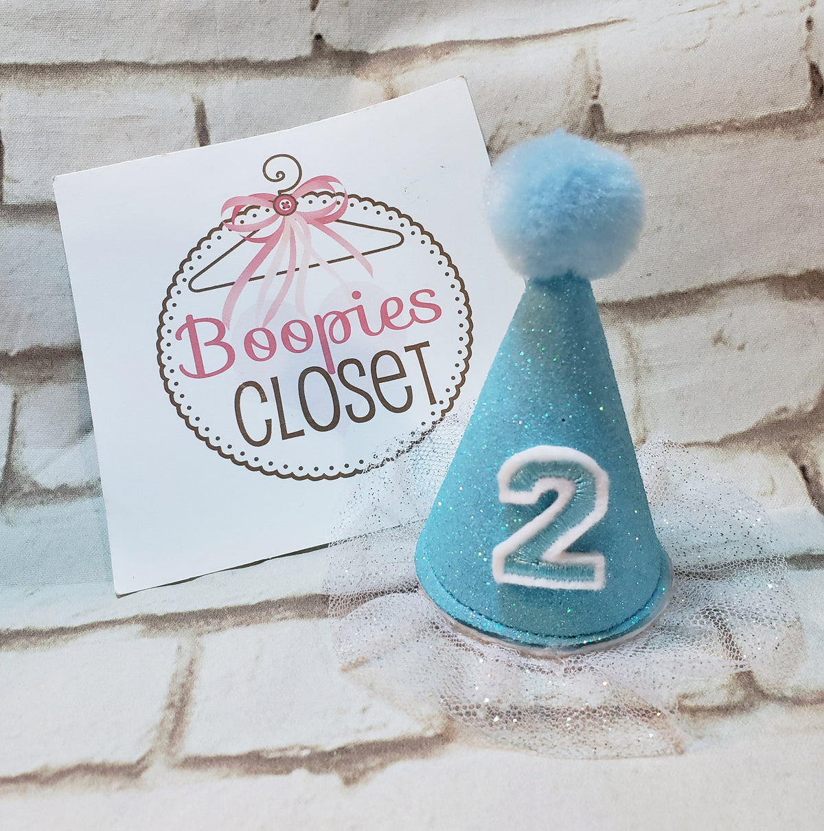 Sparkle Mini Birthday Party Hat Barrette – 3" Felt Hair Clip Photo Prop for Kids & Babies