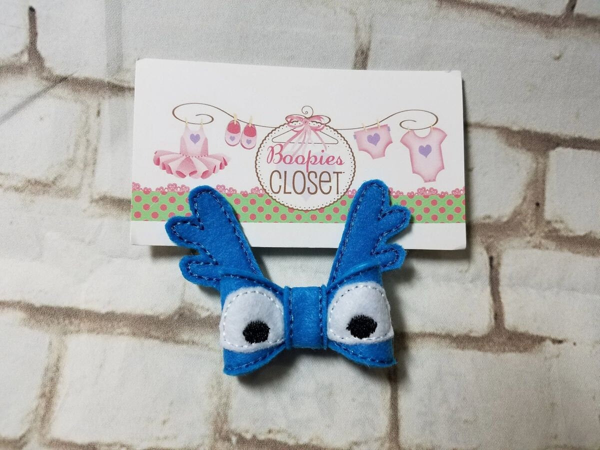 Character 3D Embroidered Felt Bow – Doctor, Lamb, Dragon, Hippo & Snowman Styles for Kids & Pets