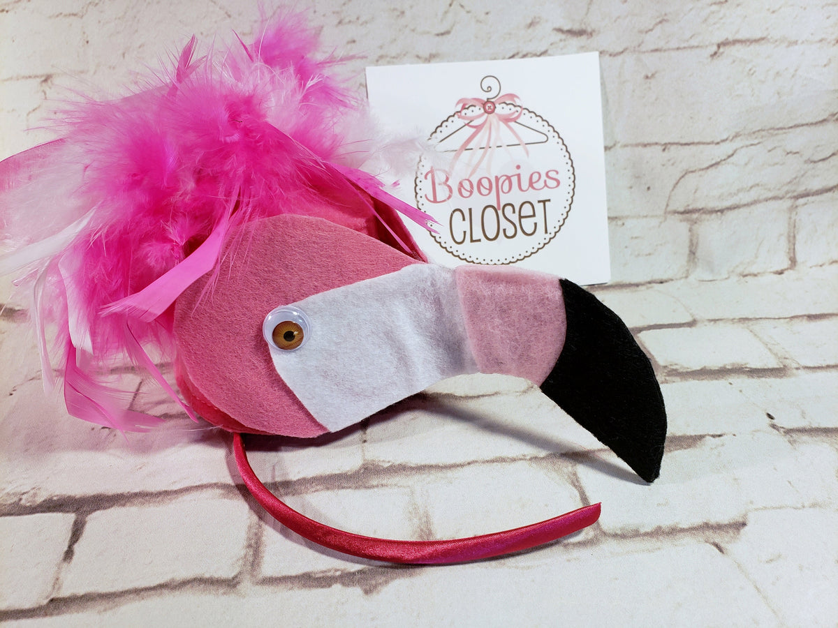 Flamingo Mini Hat Headpiece – Exotic Pink Bird Costume Fascinator for Women, Girls & Pets