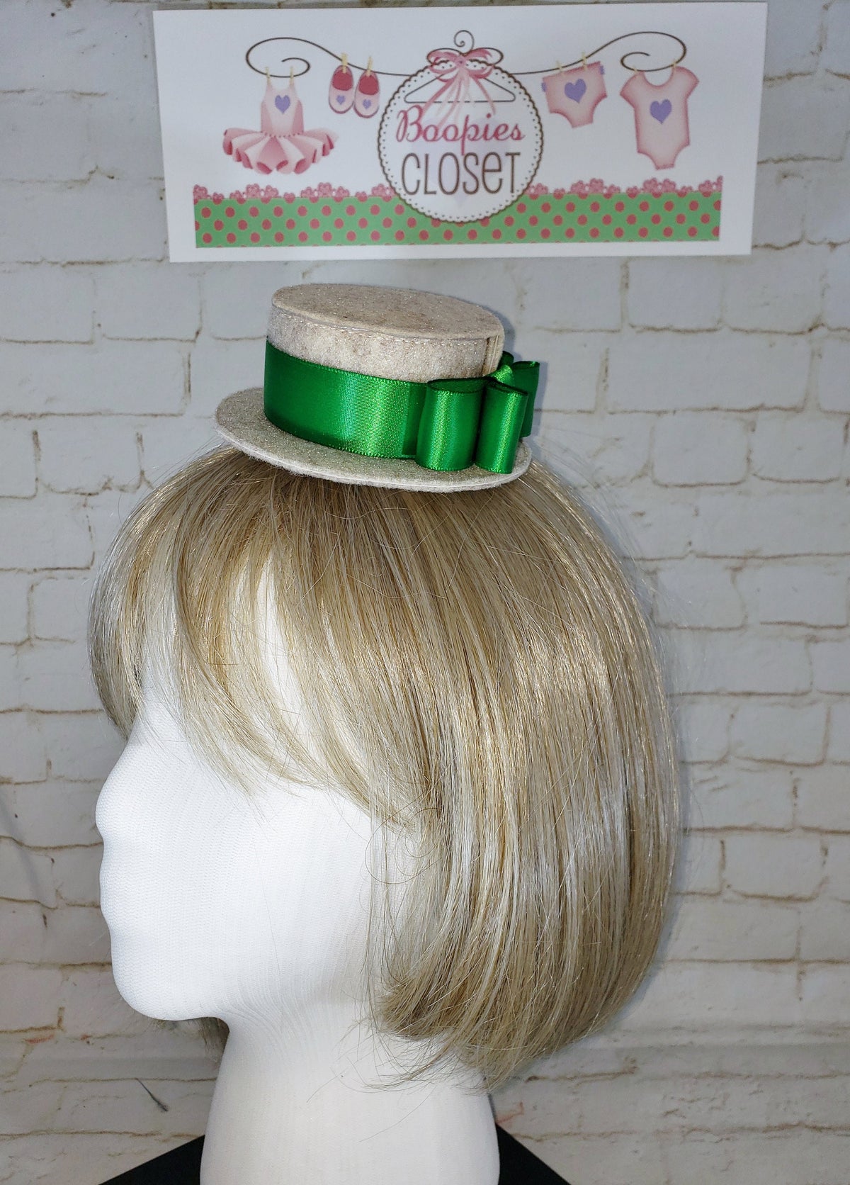 Barbershop Quartet Mini Skimmer Hat – Felt Hat with Ribbon for Adults, Kids & Pets, Vintage Costume