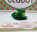 St. Patrick's Day Mini Top Hat Barrette – Green Felt Shamrock Hair Clip for Adults, Kids & Pets