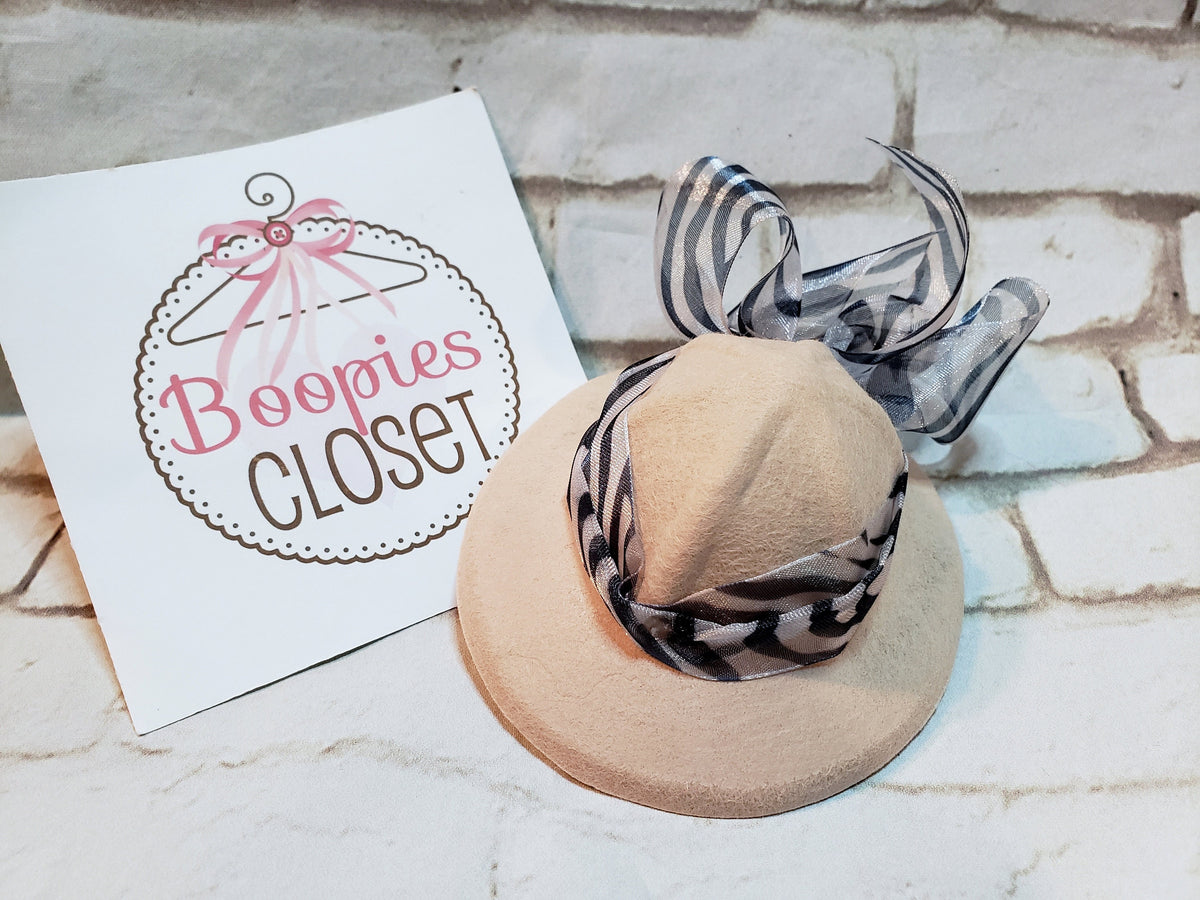 Safari Mini Hat Headband – Zebra or Leopard Print Costume Hat for Adults, Kids & Pets