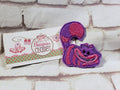 Cheshire Cat Embroidered Felt Barrette – Grinning Cat Hair Clip for Girls, Alice in Wonderland Accessory