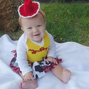 Red Mini Cowgirl Hat Headband – Western Pet Costume Hat for Dogs, Cats & Kids, Toy Story Inspired