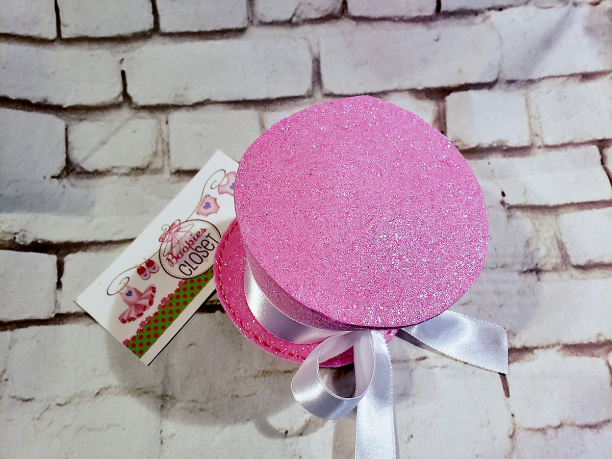 Flared Sparkle Mini Top Hat – Customizable Birthday Party Hat for Adults, Kids & Pets