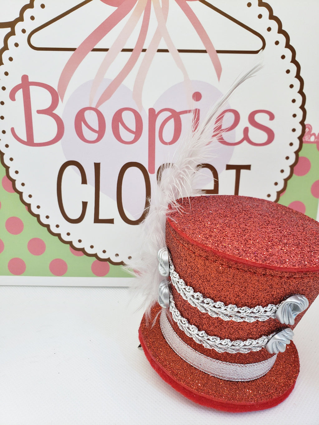 Sparkle Military Mini Top Hat – Gold Braid & Feather Finish Majorette Hat for Adults & Kids