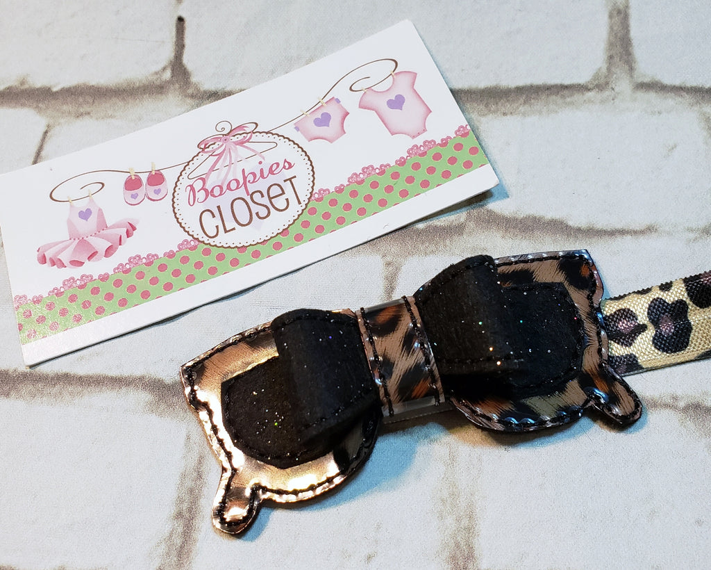 Sunglass 3D Felt Bow – Summer Hair Clip or Headband for Girls & Kids, Beach Vacation Hair Accessory
