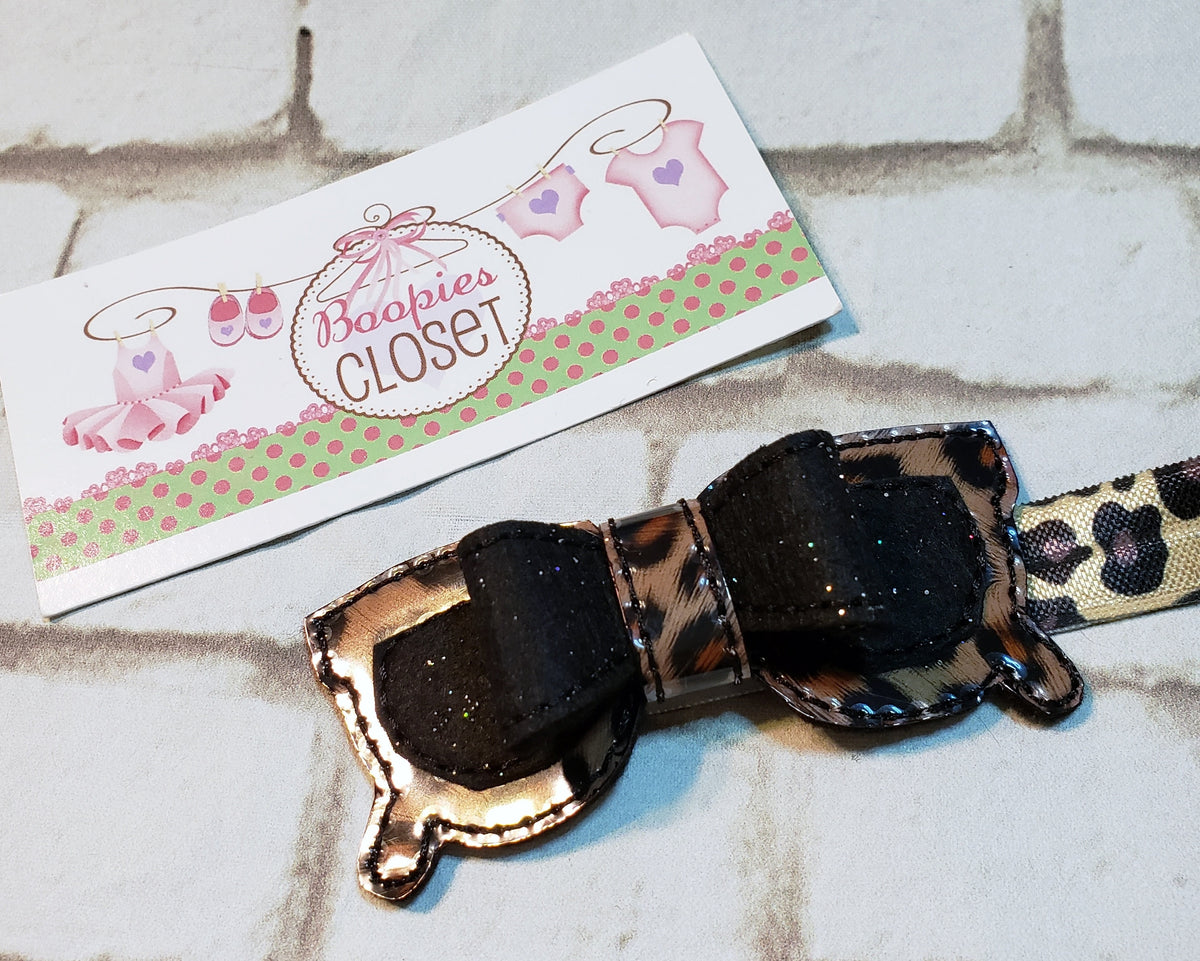 Sunglass 3D Felt Bow – Summer Hair Clip or Headband for Girls & Kids, Beach Vacation Hair Accessory