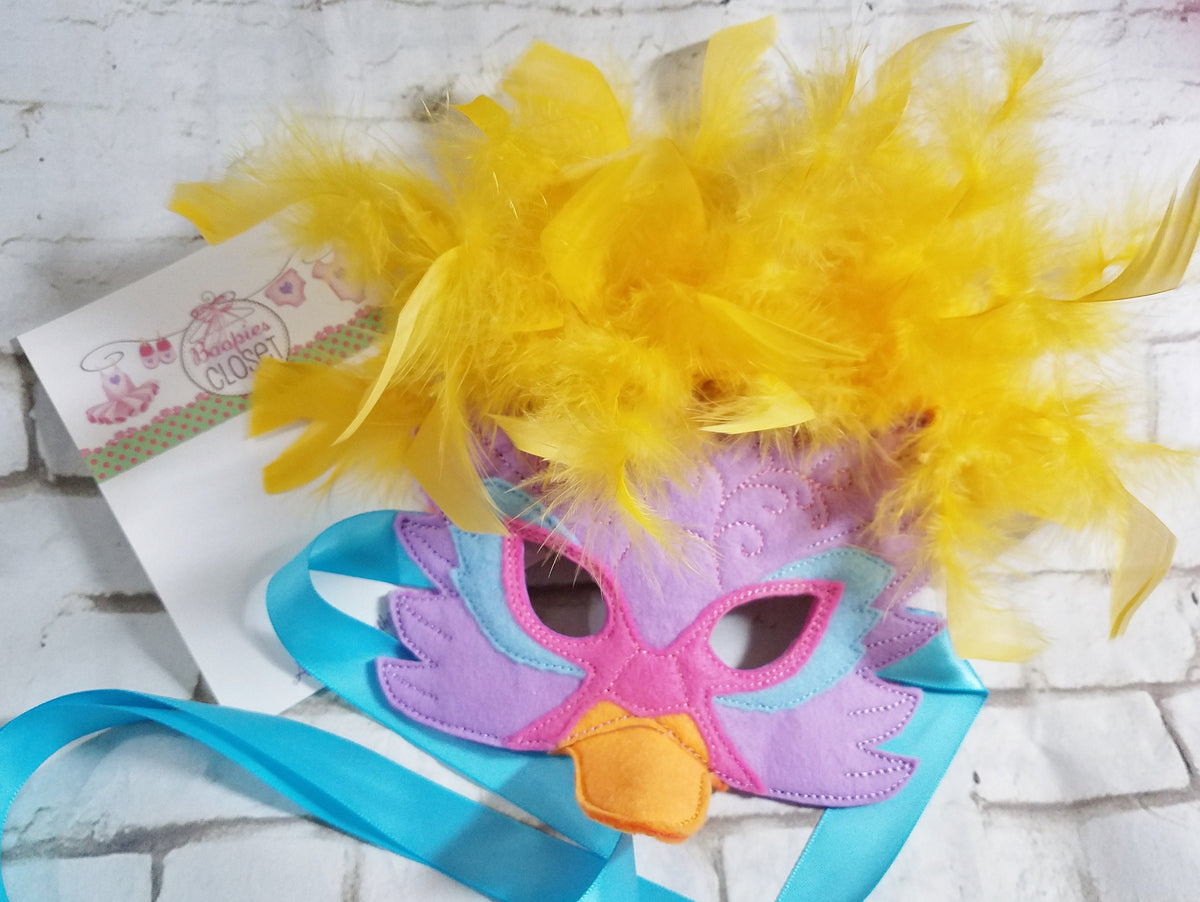 Custom Bird Mask – Exotic Firebird Steampunk Cosplay Mask for Adults & Kids, Personalized Costume