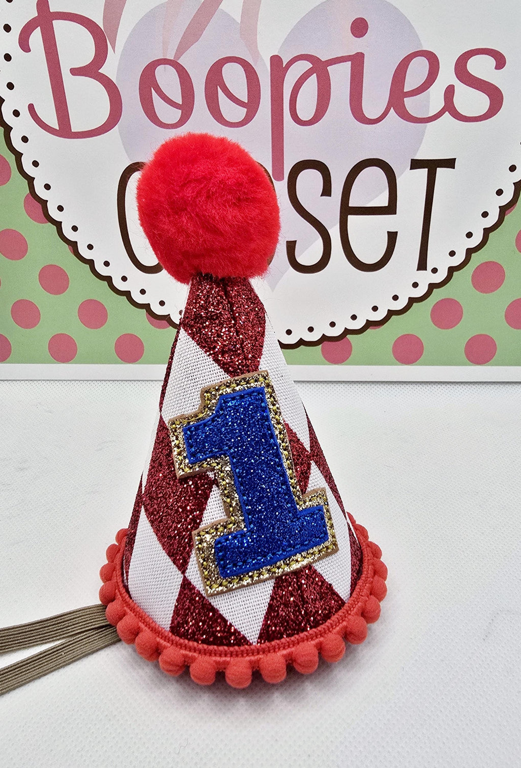 Mini Harlequin Birthday Hat – Jester Cone Party Hat for Adults, Kids & Pets, Circus Birthday Accessory
