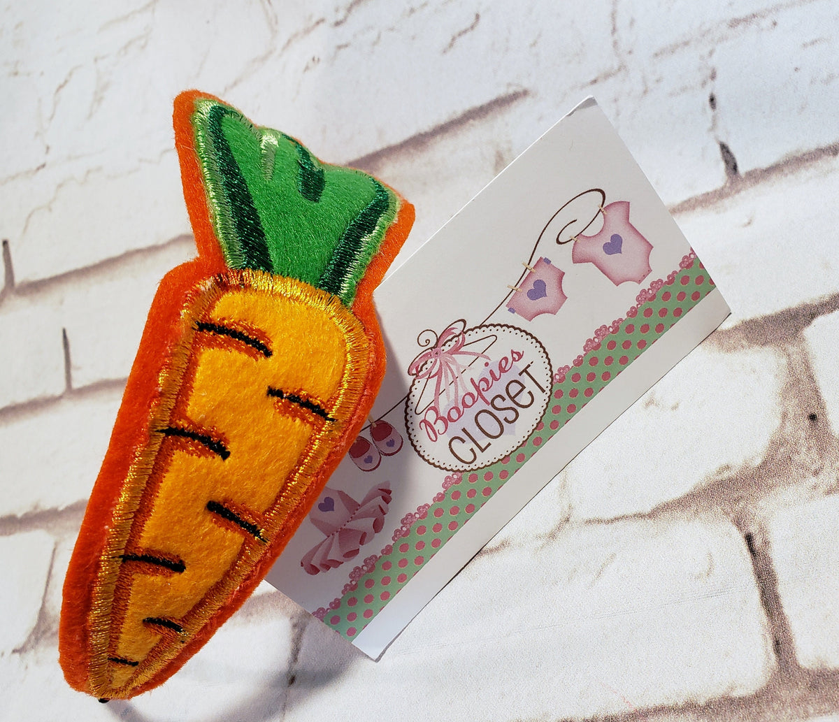 Embroidered Carrot Headband – Easter Bunny Hair Accessory for Kids & Pets, Spring Holiday Headband