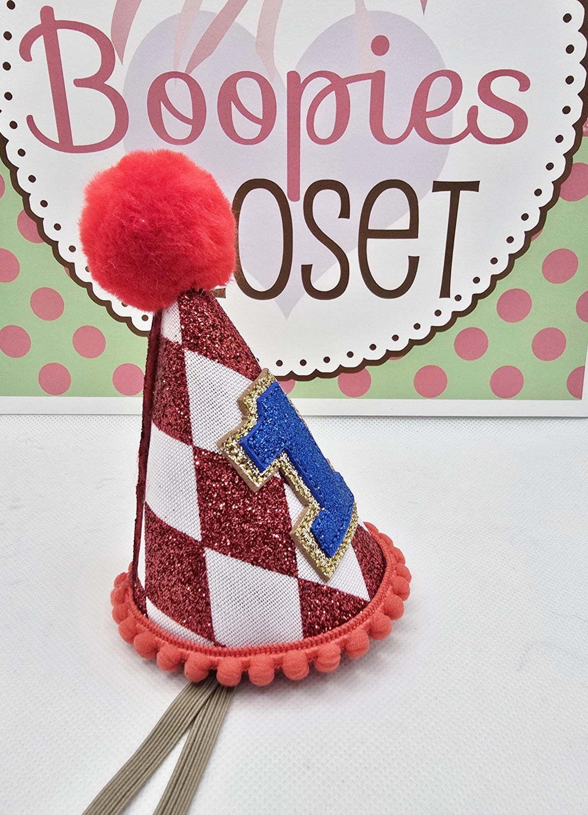 Mini Harlequin Birthday Hat – Jester Cone Party Hat for Adults, Kids & Pets, Circus Birthday Accessory