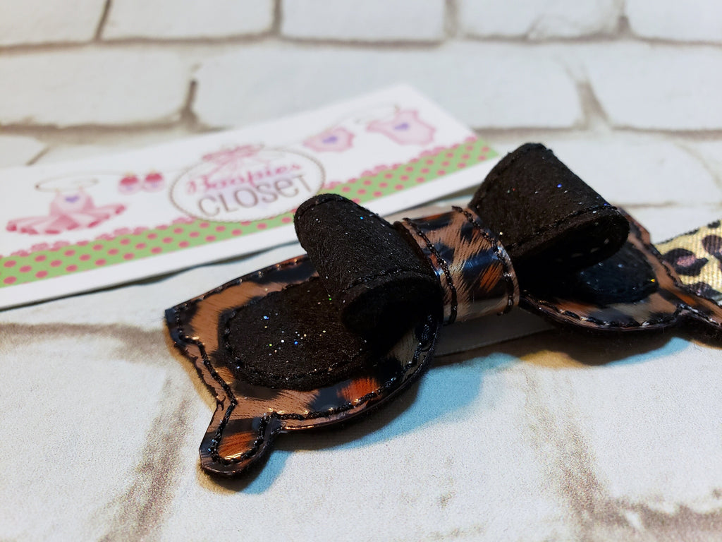 Sunglass 3D Felt Bow – Summer Hair Clip or Headband for Girls & Kids, Beach Vacation Hair Accessory