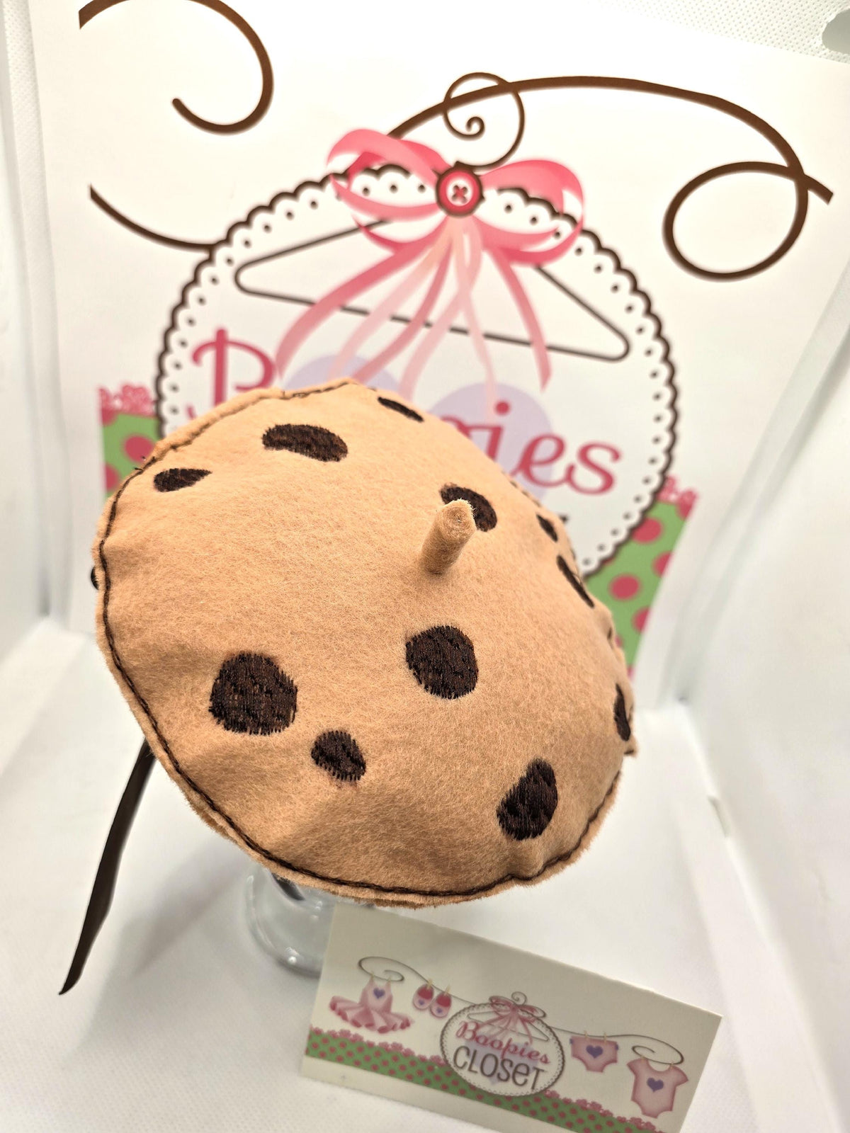 Chocolate Chip Cookie Beret Fascinator – Food Themed Mini Hat for Adults, Kids & Pets, Novelty Headpiece