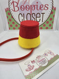 Two-Tone Mini Fez Hat Headband – Moroccan Style Costume Accessory for Adults & Kids