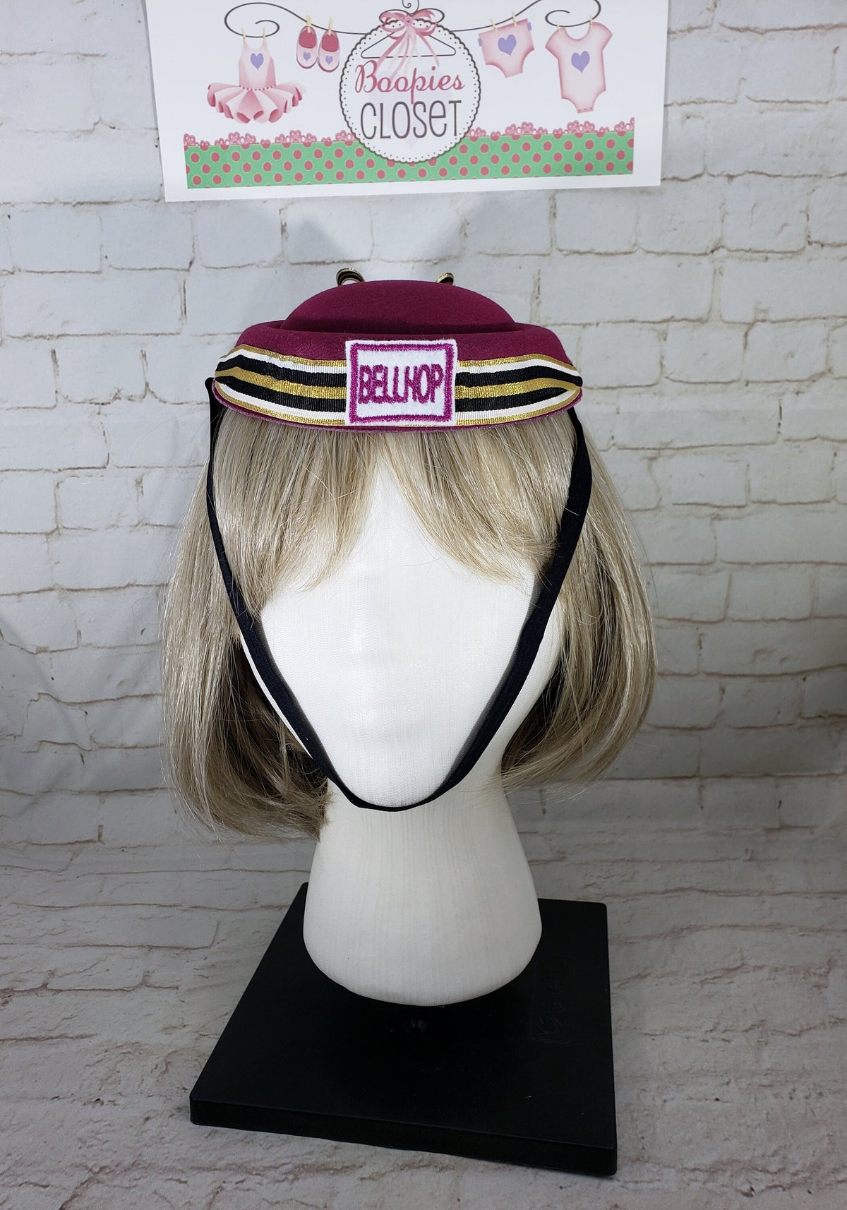 Bell Hop Mini Hat – Hollywood Usher Costume Headpiece for Adults, Kids & Pets, Hotel Bellhop Hat