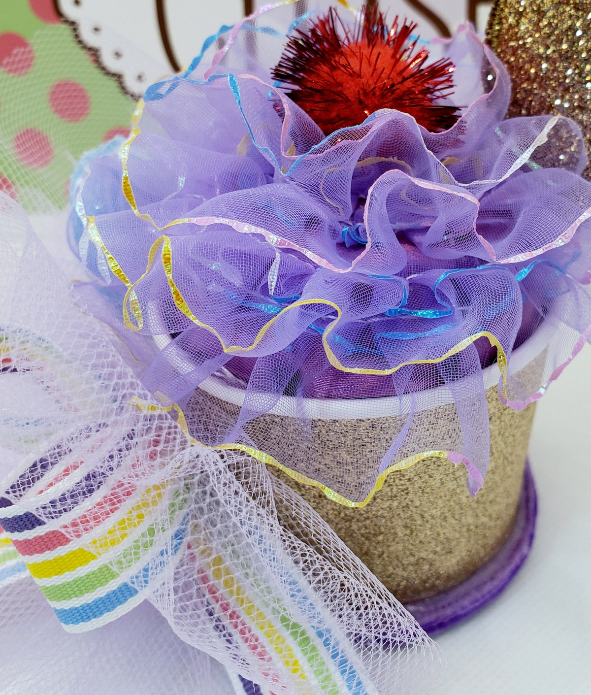 Cupcake Mini Fascinator Hat – Birthday Party Novelty Headwear for Women, Girls & Kids