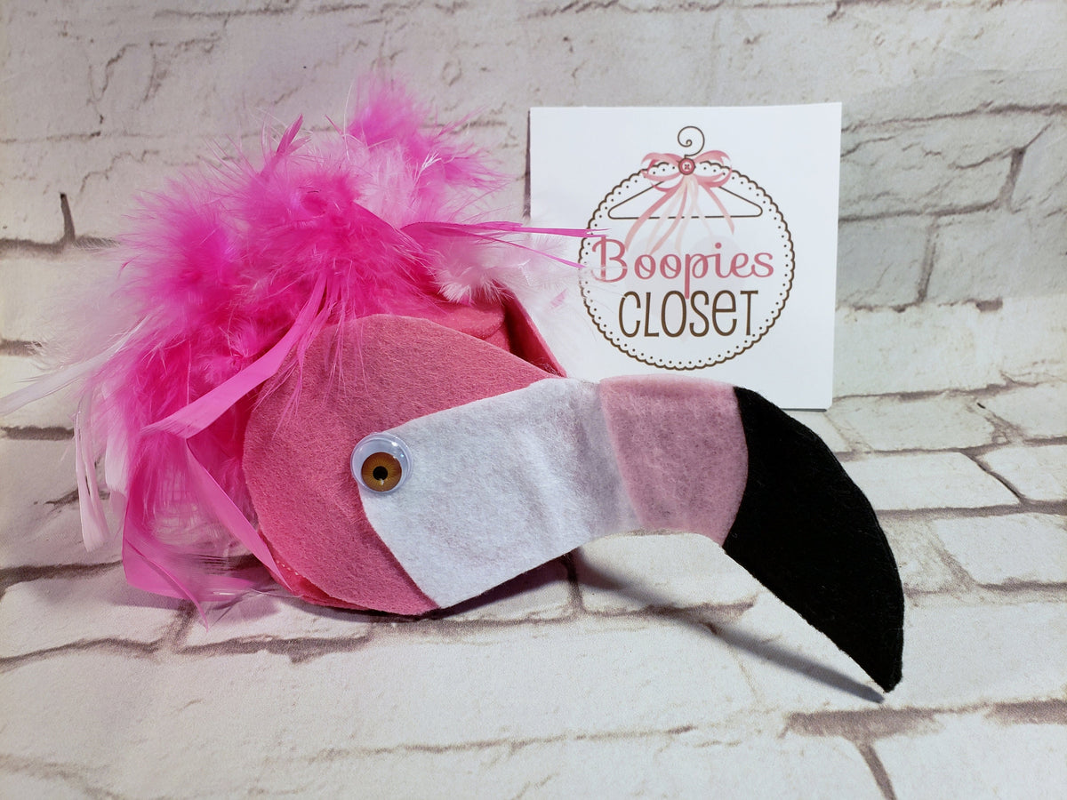 Flamingo Mini Hat Headpiece – Exotic Pink Bird Costume Fascinator for Women, Girls & Pets