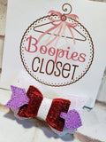 Sparkle Winged Heart Bow – Valentine's Day Barrette or Headband for Girls & Kids, Love Hair Accessory
