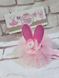 Sparkle Bunny Fascinator – Easter Rabbit Tulle Mini Hat Headband for Women & Girls