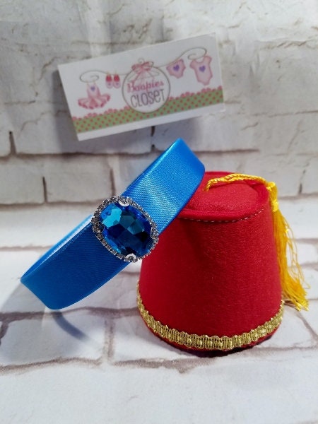 Turquoise Jeweled Headband – Arabian Nights Style Hair Accessory for Women & Girls, Genie Costume