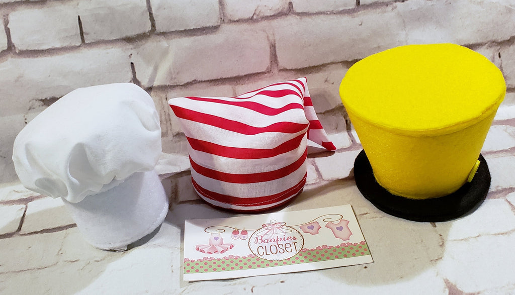 Mini White Chef Hat Toque – Costume Headwear for Adults, Kids & Pets, Cooking Party Accessory