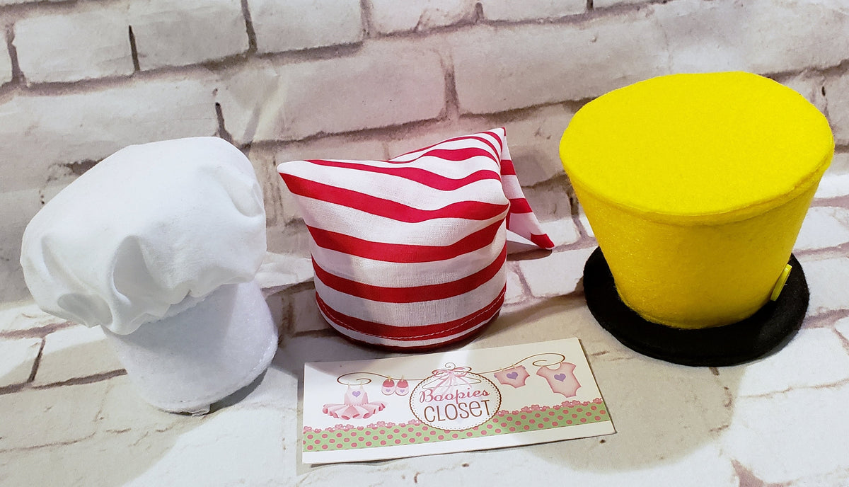 Mini White Chef Hat Toque – Costume Headwear for Adults, Kids & Pets, Cooking Party Accessory