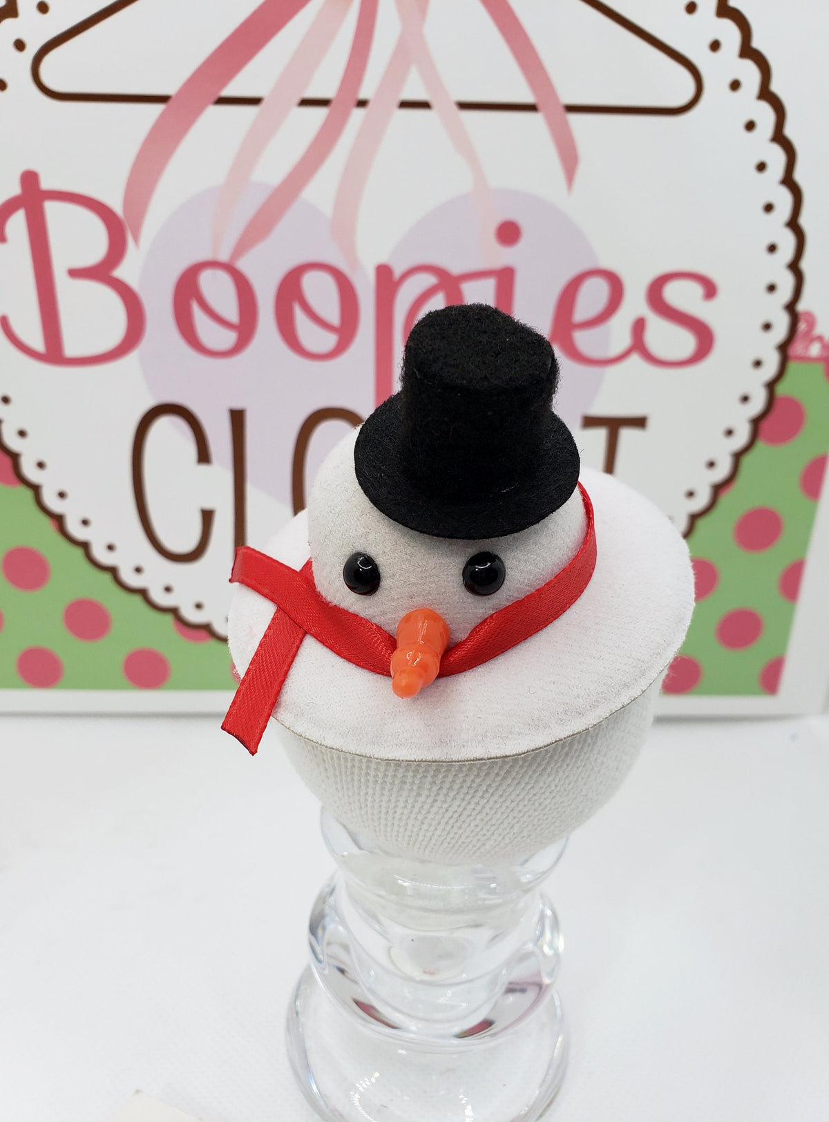 Snowman & Reindeer Mini Hat Barrette – Holiday Winter Hair Clip for Kids & Pets, Christmas Accessory