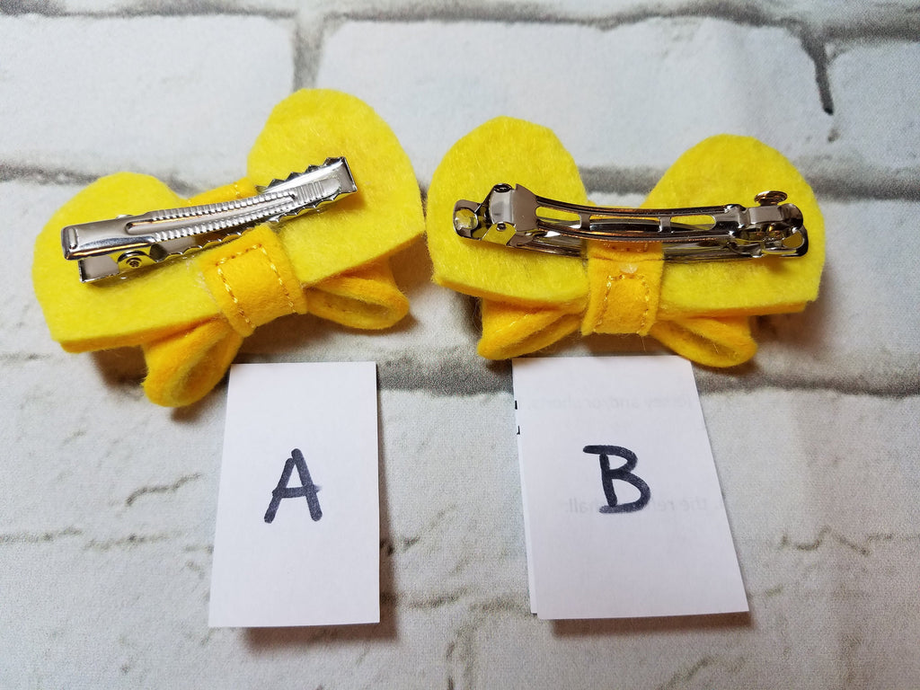Donkey Ears 3D Embroidered Felt Bow – Funny Costume Barrette or Headband for Kids & Pets