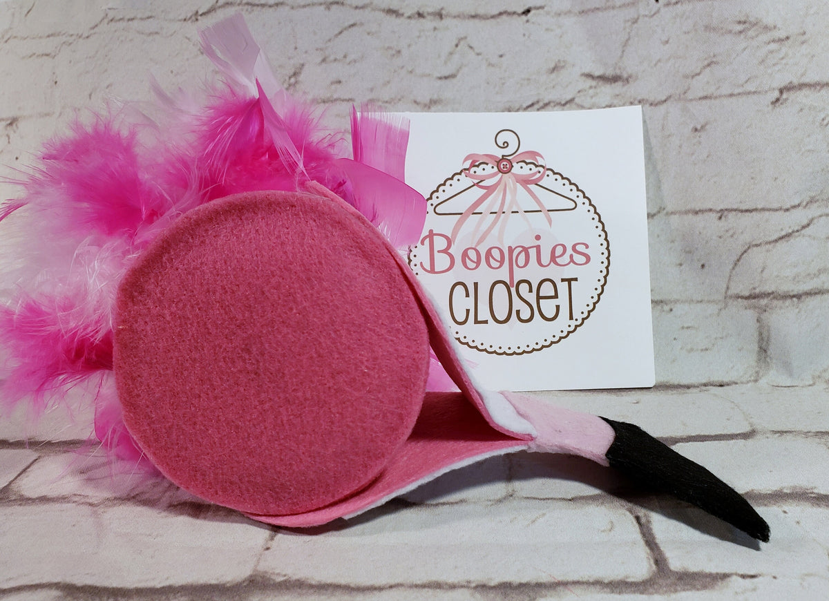 Flamingo Mini Hat Headpiece – Exotic Pink Bird Costume Fascinator for Women, Girls & Pets