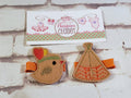 Chick & Tipi Thanksgiving Feltie Barrette Set – Holiday Hair Clips for Girls, Thanksgiving Headband