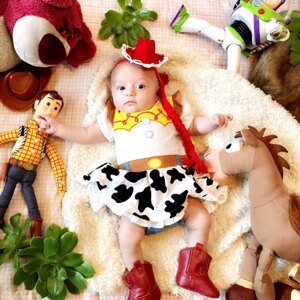 Red Mini Cowgirl Hat Headband – Western Pet Costume Hat for Dogs, Cats & Kids, Toy Story Inspired
