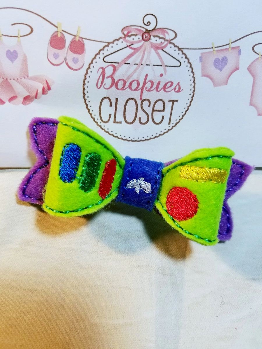 Astronaut Spaceman 3D Felt Bow – Space Costume Hair Clip or Headband for Kids & Babies