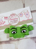 Ogre 3D Embroidered Felt Bow – Funny Costume Headband for Babies & Kids, Character Hair Accessory