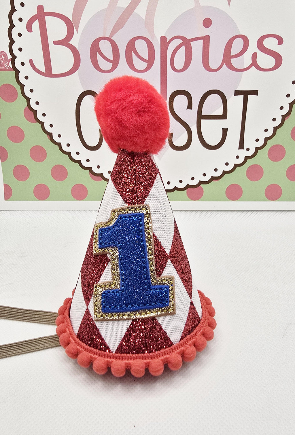 Mini Harlequin Birthday Hat – Jester Cone Party Hat for Adults, Kids & Pets, Circus Birthday Accessory