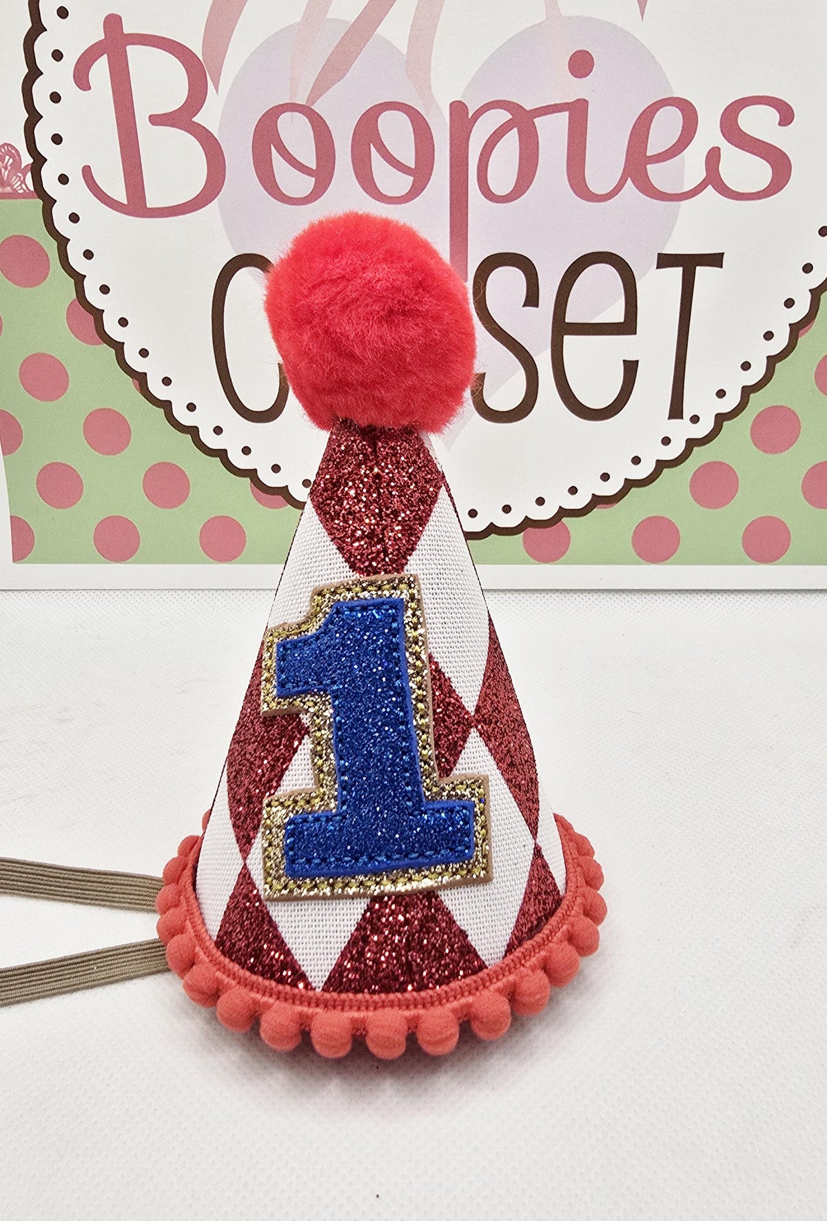 Mini Harlequin Birthday Hat – Jester Cone Party Hat for Adults, Kids & Pets, Circus Birthday Accessory