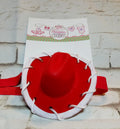 Red Mini Cowgirl Hat Headband – Western Pet Costume Hat for Dogs, Cats & Kids, Toy Story Inspired