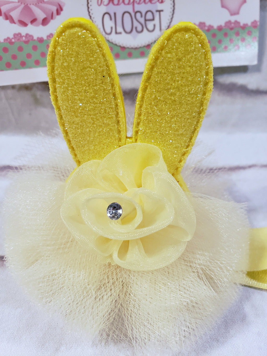 Sparkle Bunny Fascinator – Easter Rabbit Tulle Mini Hat Headband for Women & Girls